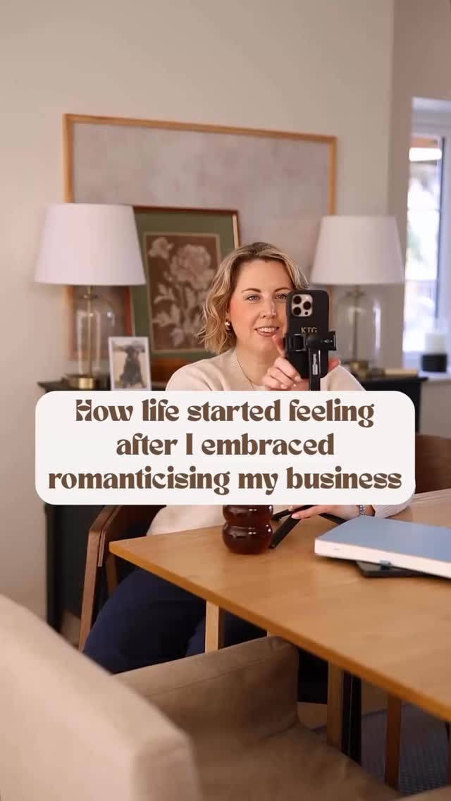 For years, I would finish my working day and feel like I had just got through another one.�
There wasn’t anything wrong with my business. I really enjoyed it, the lovely clients, the opportunities and the content I created.�
But it felt like I was on a treadmill, waiting for some future version of success to make it feel worthwhile.�
I was hitting 10k months, I even had 10k weeks and I still felt flat.�
Romanticising my business changed that.�
Not dramatically. I didn’t overhaul anything.�I just started paying attention differently, noticing things I had taken for granted and actually caring about them.�
I stopped waiting for something to arrive and started noticing where I already was.�
Now my days feel different, not in a perfect Instagram highlight way but in a way where I feel better about myself and I’ve found more joy in work I already loved.�
In a world that glamourises hustle and makes you feel like just a number in someone else’s game, this practice gave me my business back.�
If that’s something you want more of, follow along as I start talking about this more.

Love you. Mean it. 
Katie x
🩵✨

#romanticiseyourlife #femalebusinessowner #onlinebusinessowner #romanticiseyourbusiness #femaleownedbusinesses