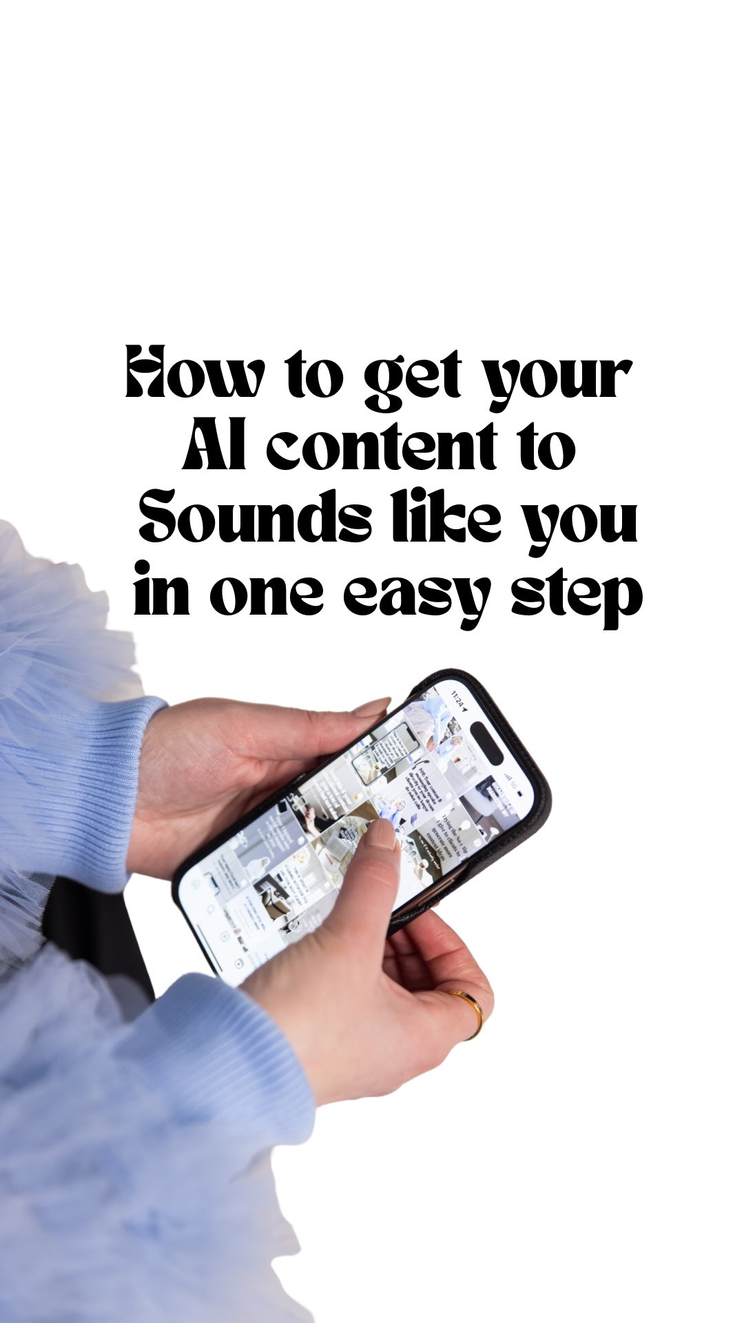You wanna make you AI content sounds EXACTLY like you?! 

I’m sharing how you can do that with your brand voice. 

Listen to AI Automations for Business podcast EP17 (link in profile) to learn exactly how to do this. 

#aicontent #aiforbusiness #aiautomation #chatgpt #onlinebusinessowner #coursecreator