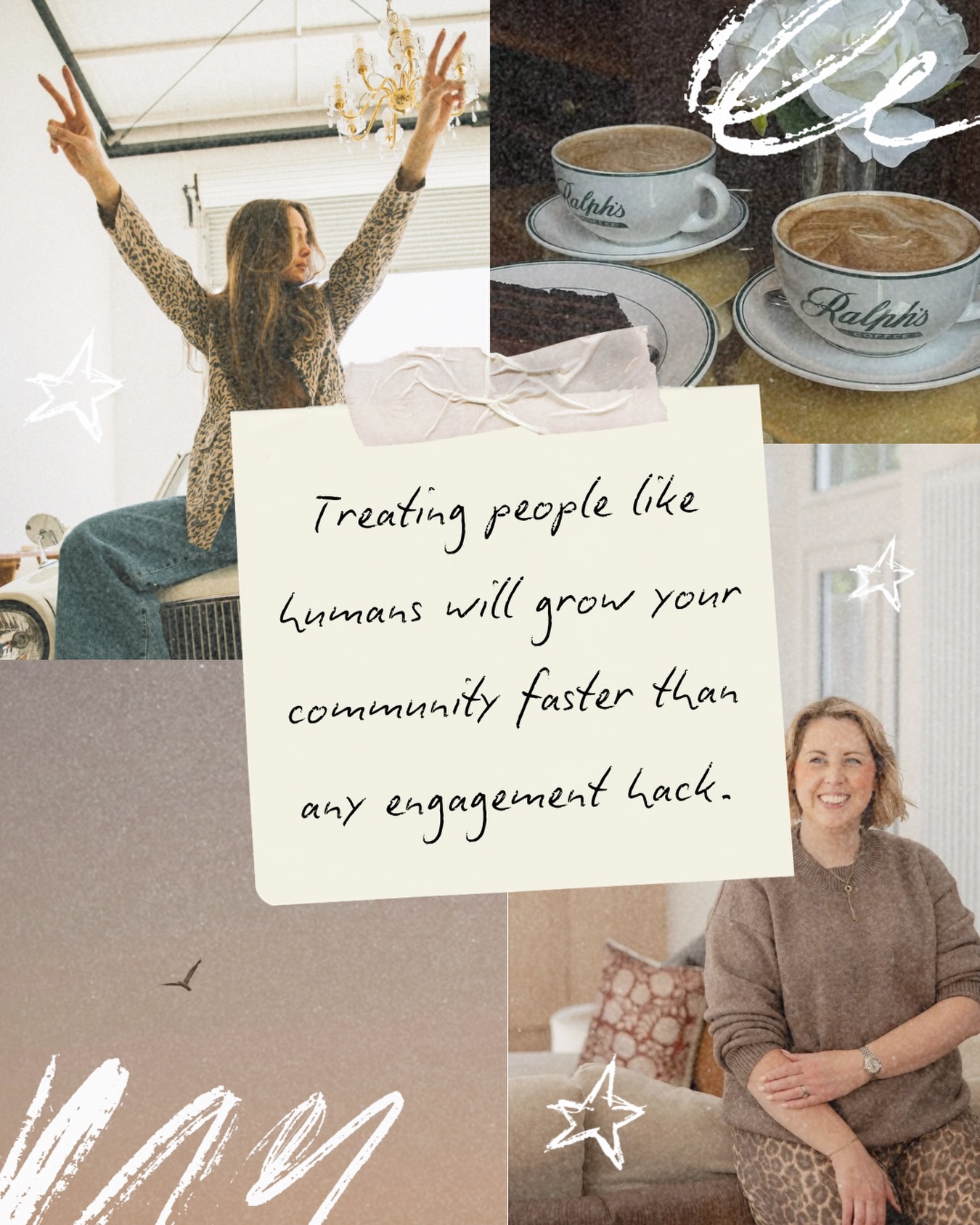 When business guru’s told me to focus on engagement… I focused on the people.

I showed up the same way whether 10 people were there or 1000 and I cared deeply about how each person felt inside the space.

I made sure people felt supported and safe and had the clarity they needed to make progress at their own pace.

Because I love what can come from being part of a community.
 The impact it has on someone’s life, the confidence they build, the friendships and the ripple effect that it has on the world.  

IMHO, communities are not built by chasing engagement. They are built by caring for the people part of them. 

It’s how I built my communities, it’s how I help my clients build their 7 and 8 figure businesses. 

It might seem simple but in a world right now where people are chasing engagement and treating people like a number, this goes a long way. 

Love you, mean it
🩵

#communitymanager #communitygrowth #communitysupport #ukbusinessowner #onlinebusinessowner