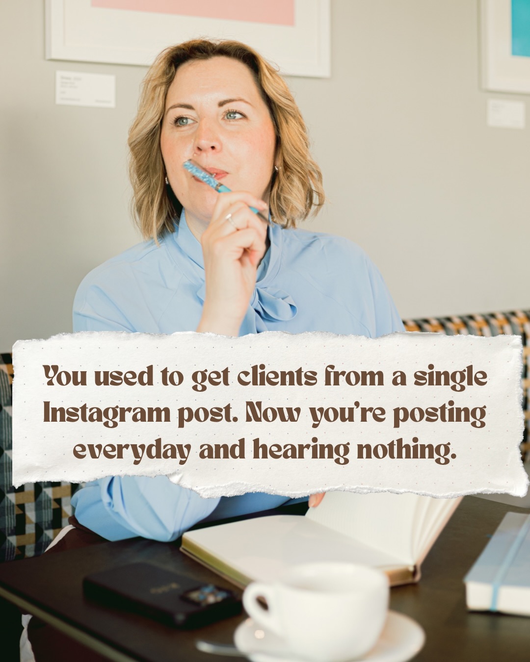There’s a moment a lot of business owners feel like Instagram just stops working.

You might think it’s because the platform has changed (and yes, it has) but YOU’VE changed and maybe your content hasn’t caught up yet. 
Are you posting a version of you and your business you had a few years ago?
 Trying to show up with the same energy you had back then instead of right now?
 Trying to put out the same amount of content, offers, when in reality it’s not possible. 
The fix isn’t going to be the latest trend, it’s clearer positioning and knowing exactly who you are talking to now and making them feel like every post was written specifically for them and by you.

Save this if it resonated and follow for more on building a business that actually fits you.
 Love you. Mean it. Katie x
🩵  #instagramstrategy #femalefounders #onlinebusiness #businessgrowth #contentmarketing